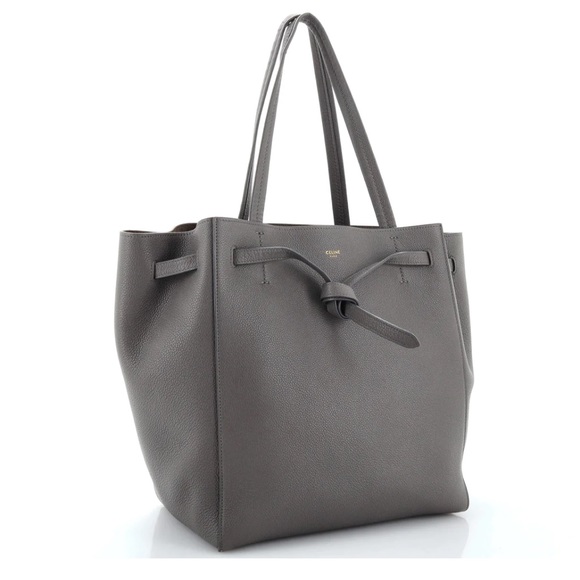 SHINE LARGE 35 TOTE IN SHADOW GREY CALFSKIN main image 0